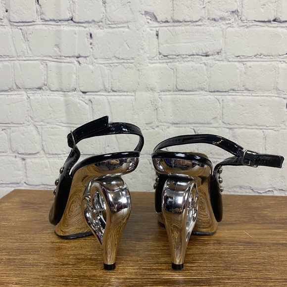 BOLARO SUMMER heart heels peep toe - Picture 4 of 10